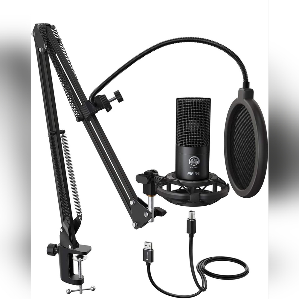 FIFINE Studio Condenser USB Microphone Computer PC Microphone New